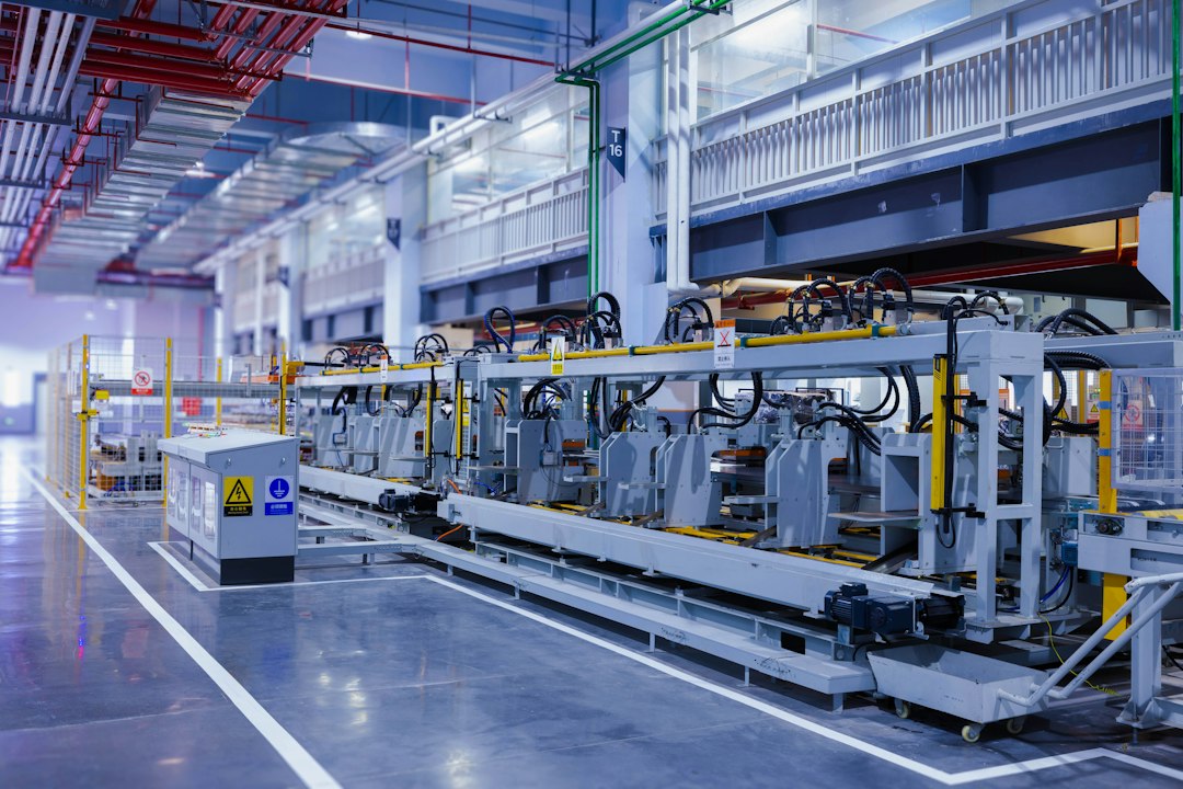 Línea de producción industrial, indicador de la actividad manufacturera estadounidense