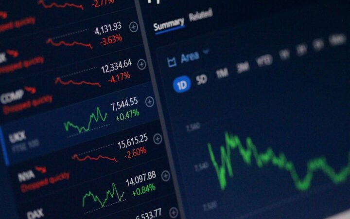 Pantalla de cotizaciones y datos financieros