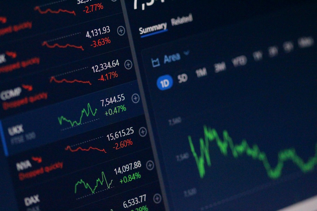 Pantalla de cotizaciones y datos financieros