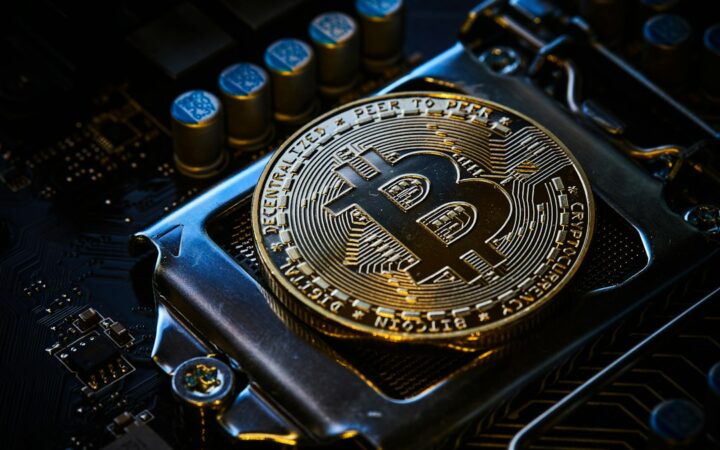 Representación de Bitcoin sobre circuitos electrónicos