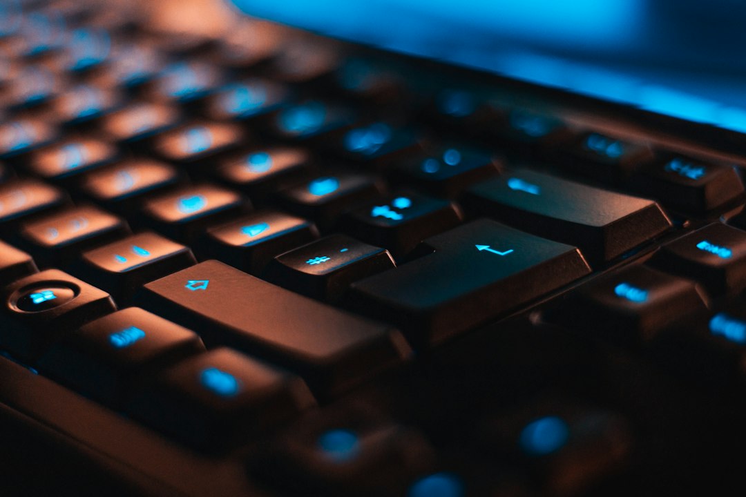 Teclado de ordenador para gestionar registros empresariales