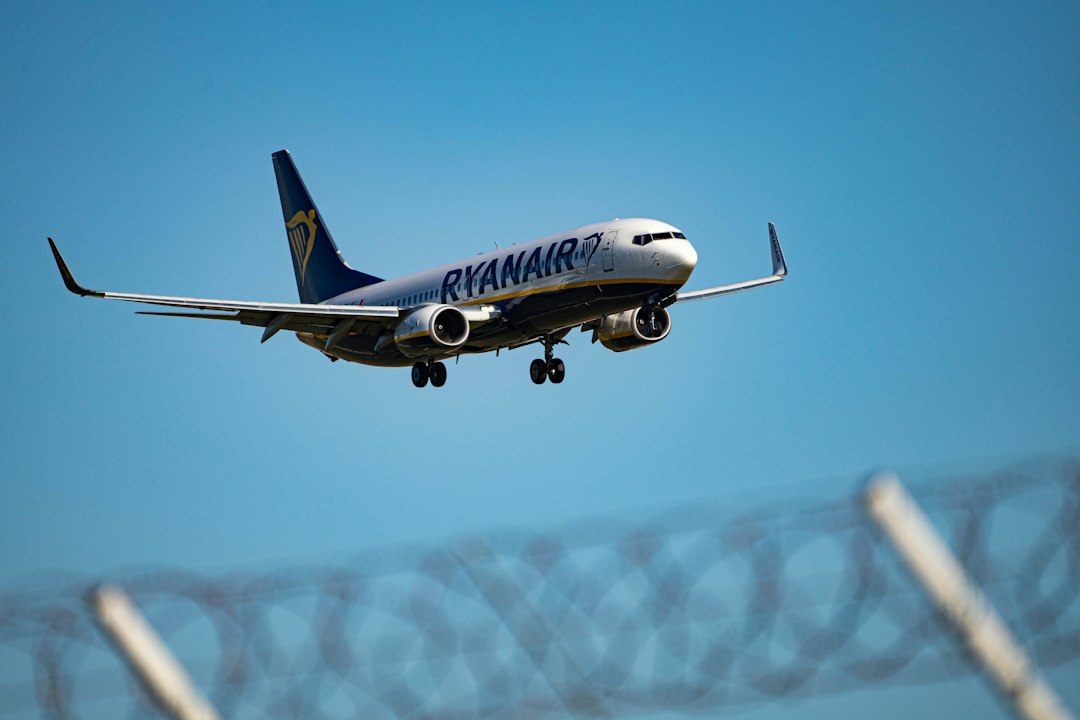Avión Boeing 737 de Ryanair en un aeropuerto europeo