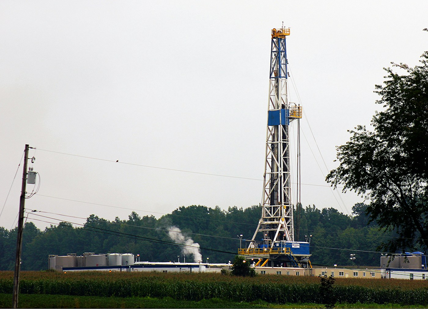 Instalación de gas natural en la región de Marcellus, Pensilvania