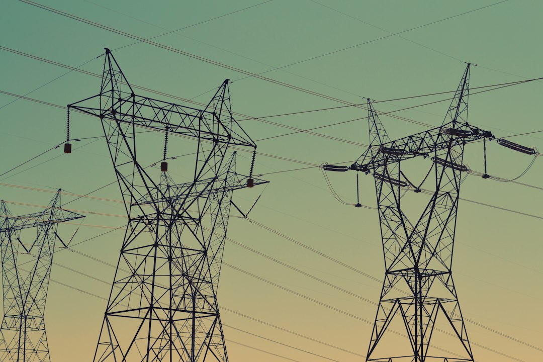 Líneas de alta tensión y red eléctrica