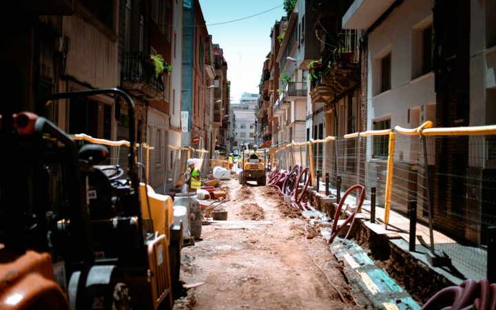 Obra de construcción, imagen ilustrativa del empleo en el sector