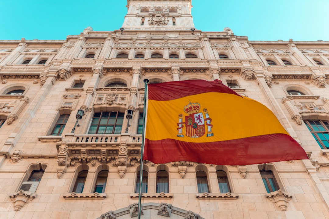 Vista de Madrid y edificios institucionales