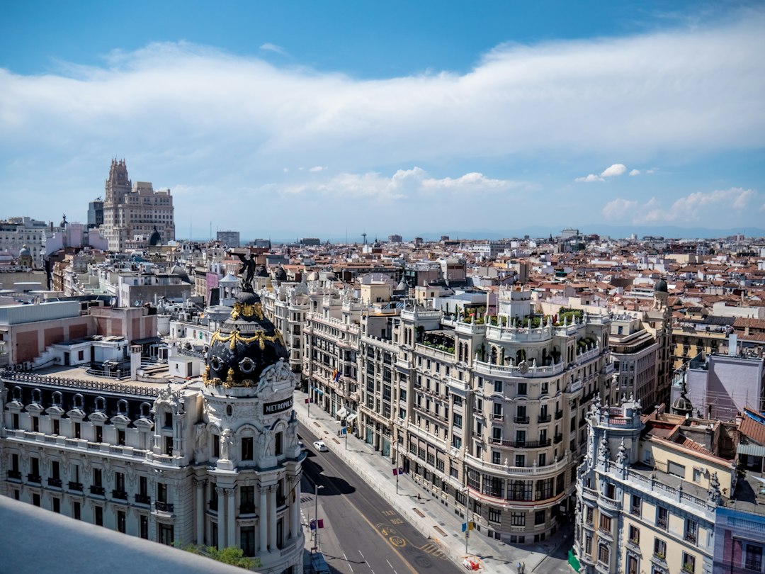 Distrito financiero y edificios de oficinas en Madrid