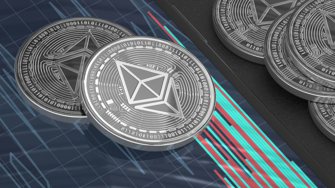 Ilustración de Ethereum y tecnología blockchain