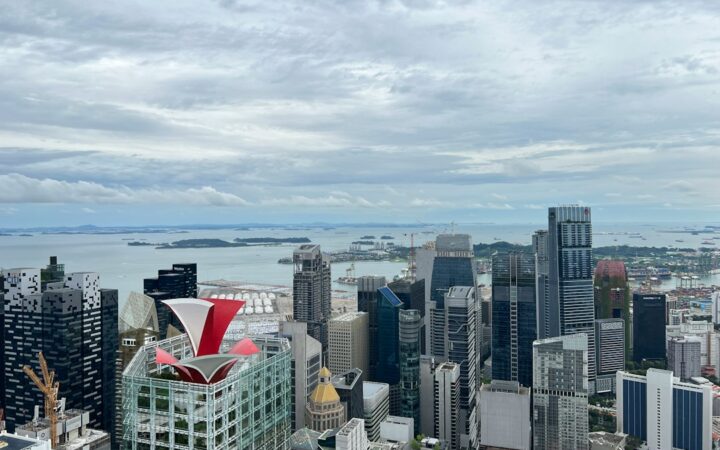 Distrito financiero de Singapur, donde se presentó el diagnóstico del FMI
