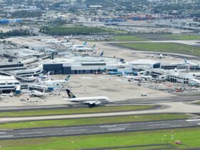 Terminal aeroportuaria en Sídney, Australia