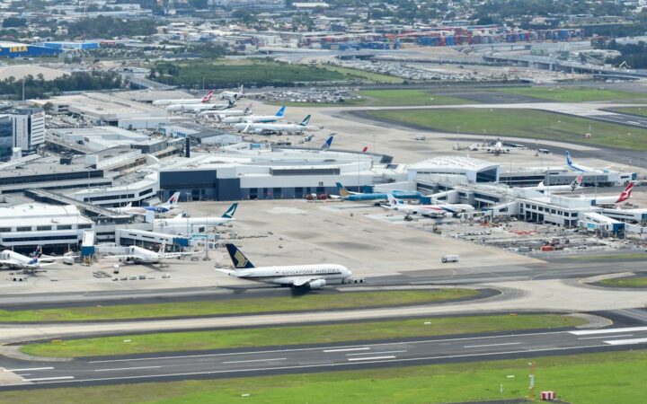 Terminal aeroportuaria en Sídney, Australia